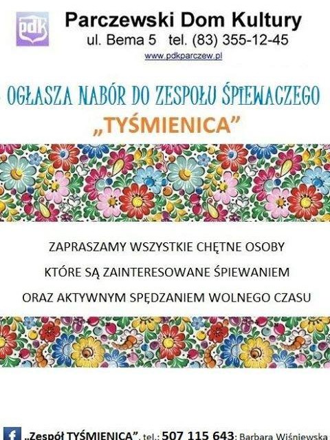 Nabór do zespołu „Tyśmienica” - Zdjęcie główne