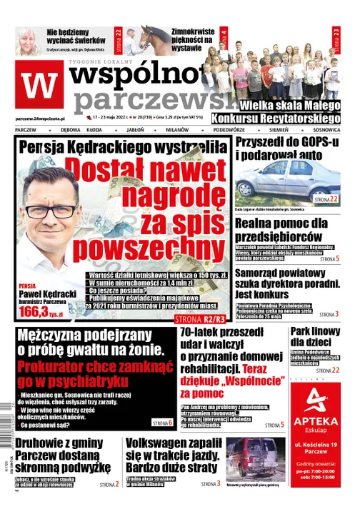 Najnowszy numer Wspólnoty Parczewskiej (17 maja 2022) - Zdjęcie główne