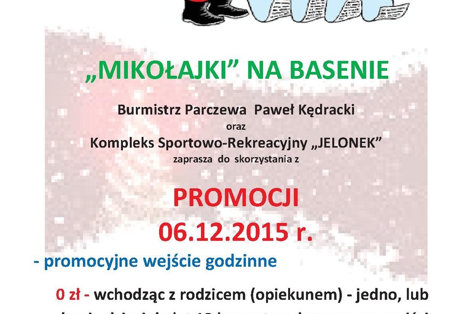 Mikołajki na basenie - Zdjęcie główne