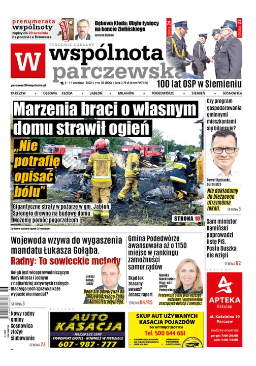 Najnowszy numer Wspólnoty Parczewskiej (5.09.2023) - Zdjęcie główne