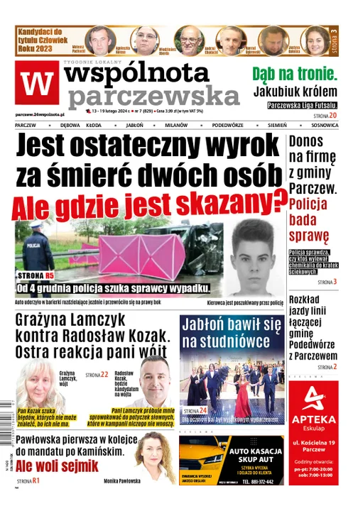 Najnowsze wydanie Wspólnoty Parczewskiej 13 lutego 2024r - Zdjęcie główne