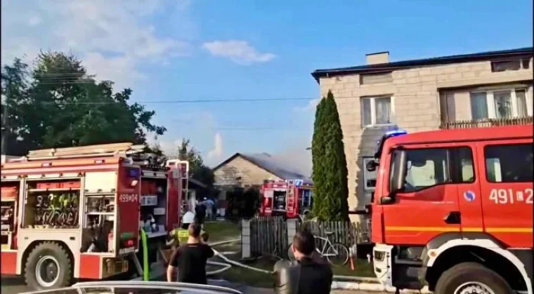 Powiat parczewski. Groźny pożar w gminie Siemień - Zdjęcie główne