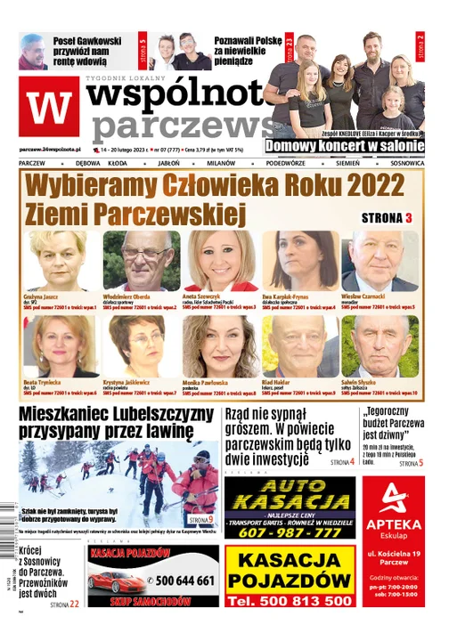 Najnowszy numer Wspólnoty Parczewskiej (14 lutego 2023) - Zdjęcie główne