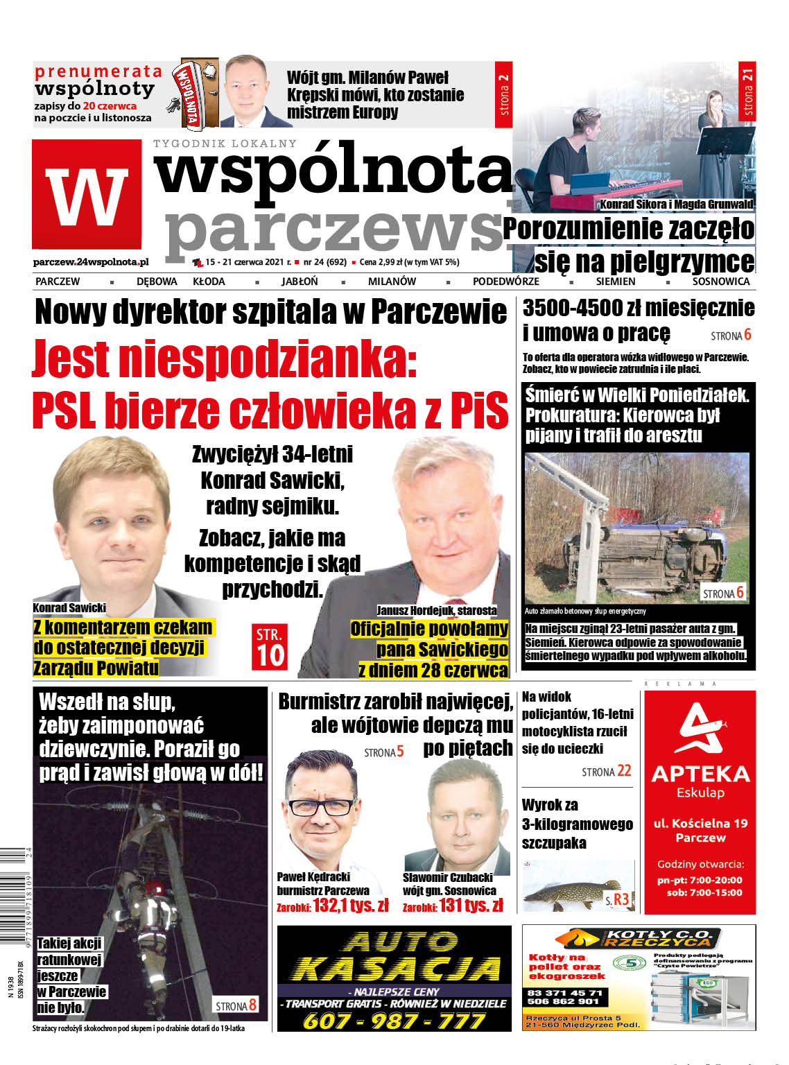 Nowy dyrektor szpitala w Parczewie. Jest niespodzianka: PSL bierze człowieka z PiS - Zdjęcie główne