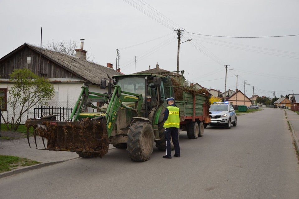 Policyjna akcja „Traktor" na terenie powiatu parczewskiego - Zdjęcie główne