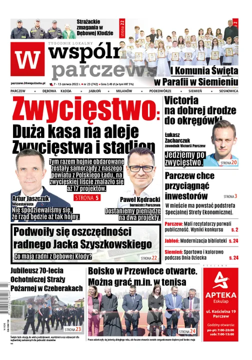 Najnowszy numer Wspólnoty Parczewskiej ( 7 czerwca 2022) - Zdjęcie główne