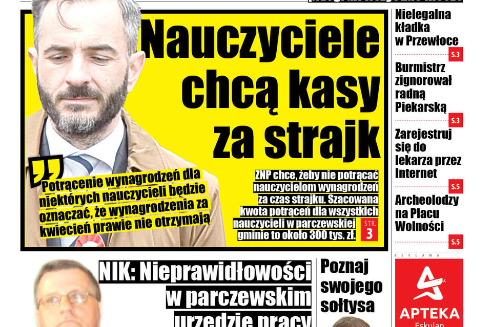 Nauczyciele chcą kasy za strajk - Zdjęcie główne