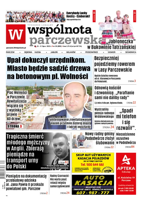 Najnowszy numer Wspólnoty Parczewskiej (25 lipca 2023r) - Zdjęcie główne