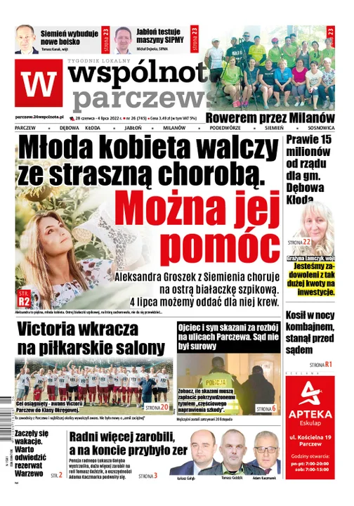 Najnowszy numer Wspólnoty Parczewskiej  (28 czerwca 2022) - Zdjęcie główne