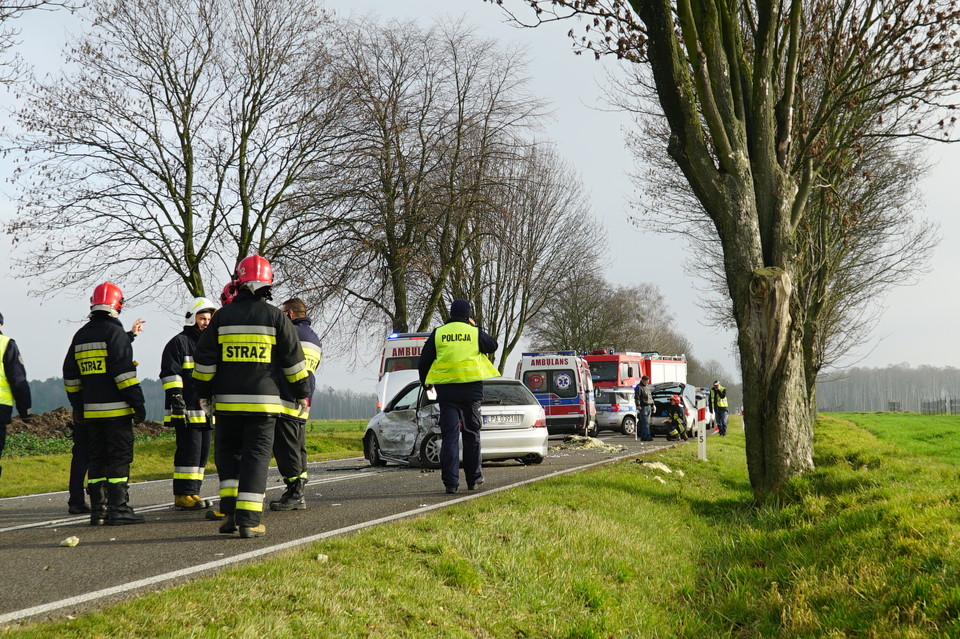 Z OSTATNIEJ CHWILI: Wypadek między Parczewem, a  Dębową Kłodą  - Zdjęcie główne