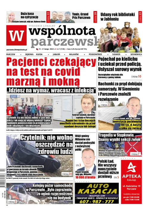 Najnowszy numer Wspólnoty Parczewskiej ( 15 lutego 2022) - Zdjęcie główne