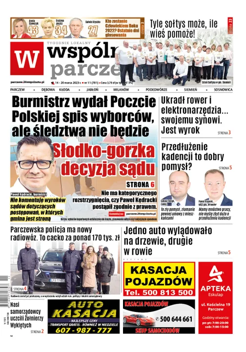 Najnowszy numer Wspólnoty Parczewskiej (14 marca 2023r) - Zdjęcie główne