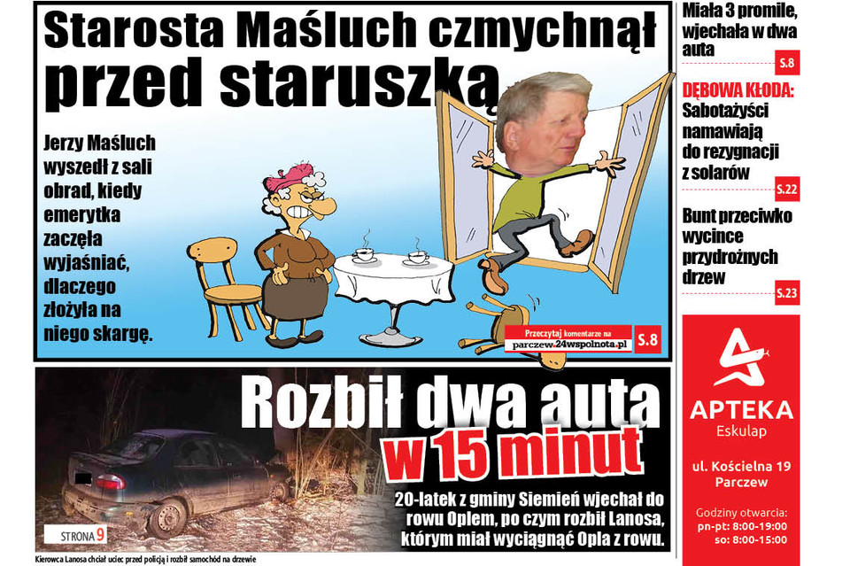 Starosta Maśluch czmychnął przed staruszką - Zdjęcie główne