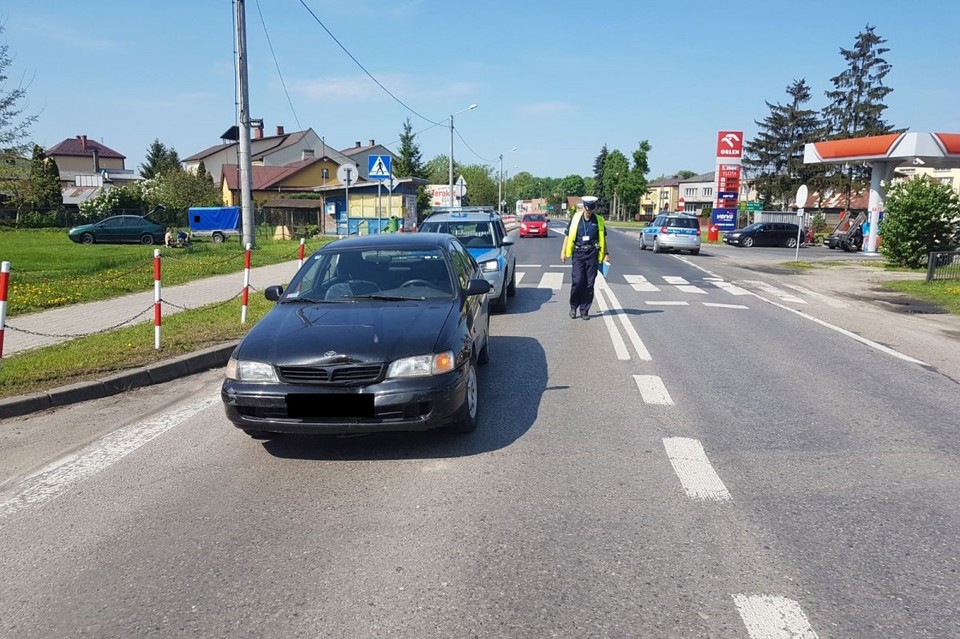 Pieszy potrącony w Parczewie - Zdjęcie główne