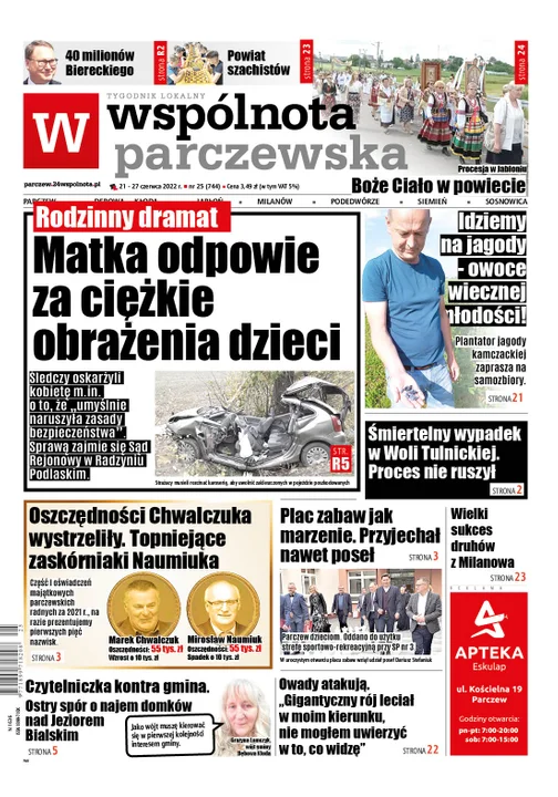 Najnowszy numer Wspólnoty Parczewskiej (21 czerwca 2022) - Zdjęcie główne