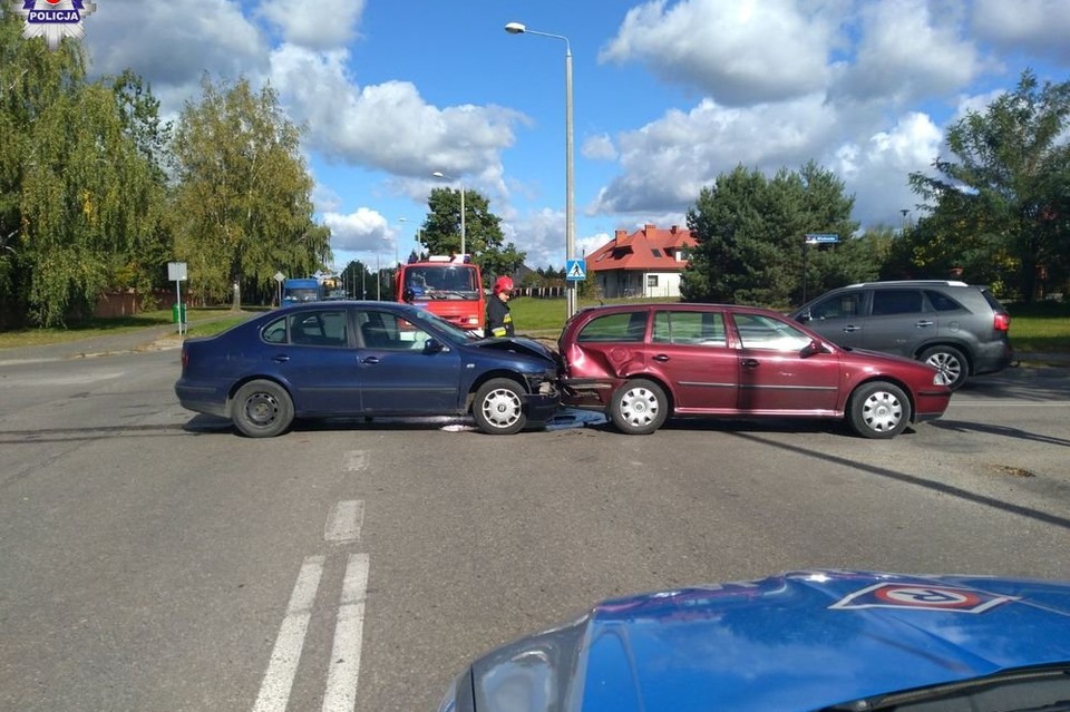 Groźna kolizja na ul. Włodawskiej - Zdjęcie główne