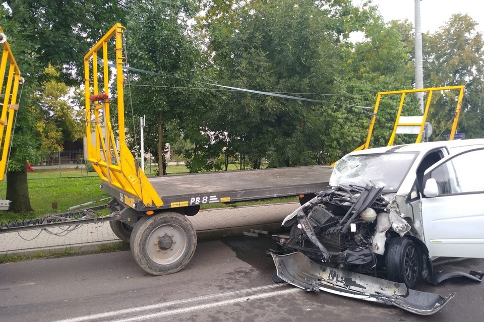 Groźny wypadek w Kostrach - Zdjęcie główne