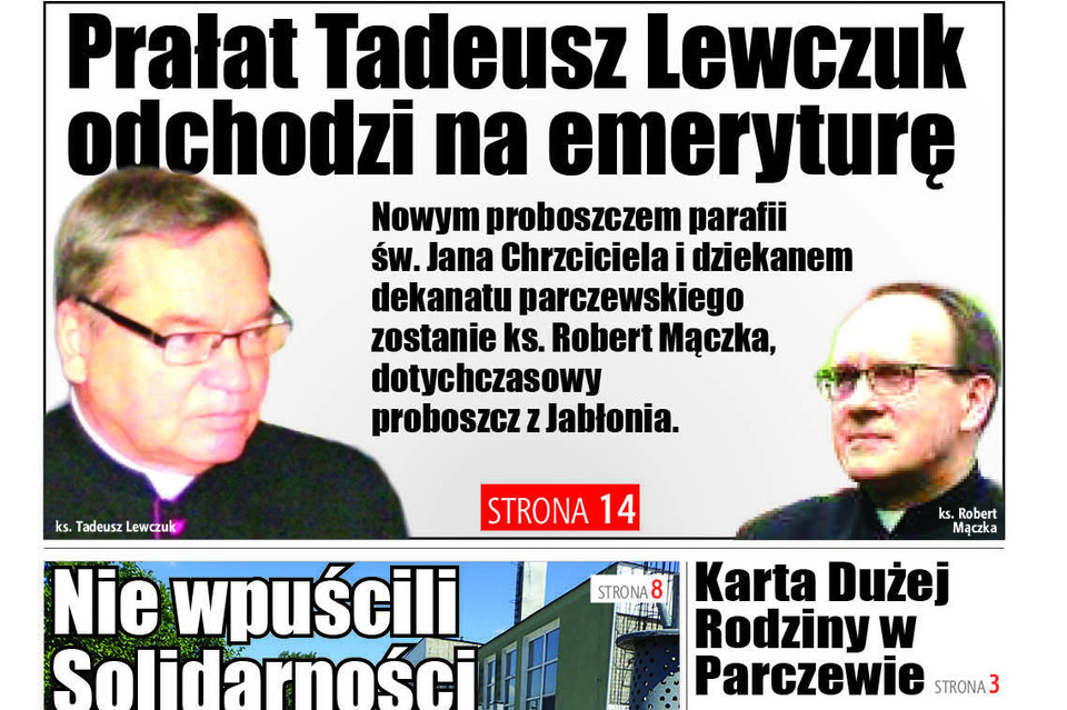 Prałat Tadeusz Lewczuk odchodzi na emeryturę - Zdjęcie główne