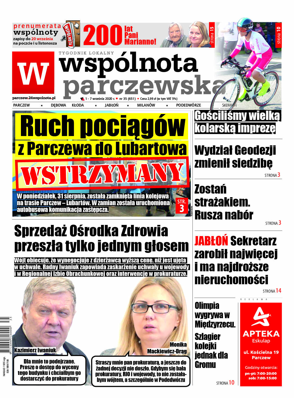 Wstrzymali ruch pociągów z Parczewa do Lubartowa - Zdjęcie główne