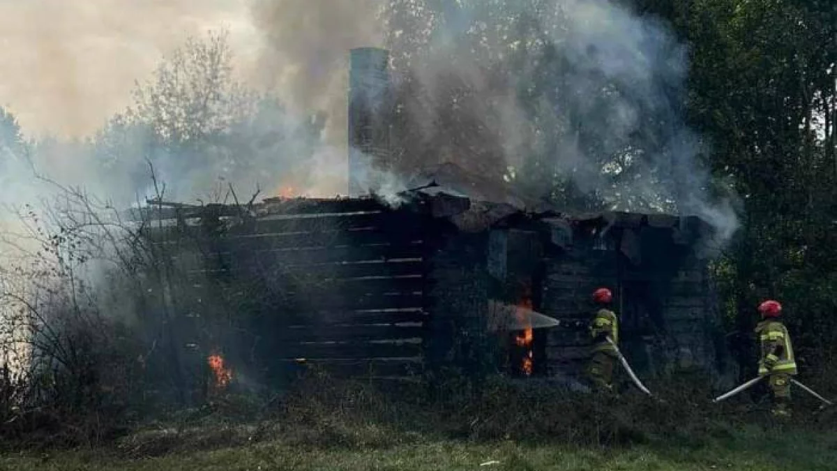 Groźny pożar w gminie Parczew. Na miejscu trzy zastępy straży - Zdjęcie główne