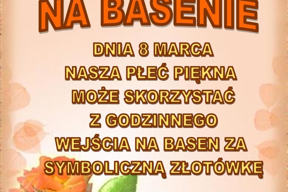 Dzień Kobiet na basenie - Zdjęcie główne