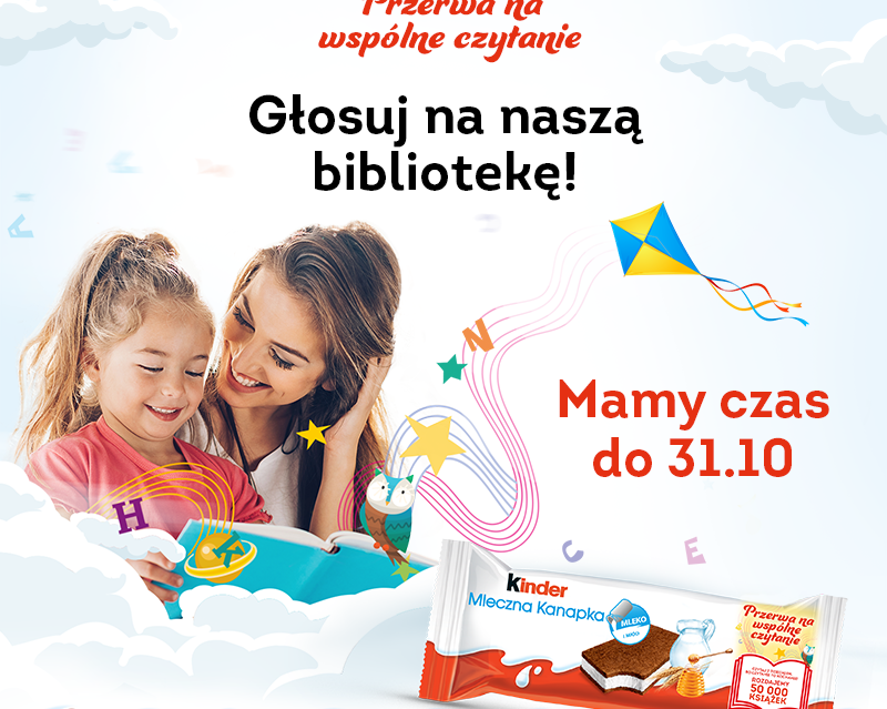 Pomóżmy Bibliotece w Podedwórzu wygrać książki - Zdjęcie główne