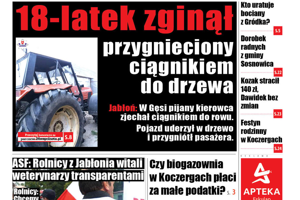 18-letni Darek zginął przygnieciony ciągnikiem do drzewa - Zdjęcie główne