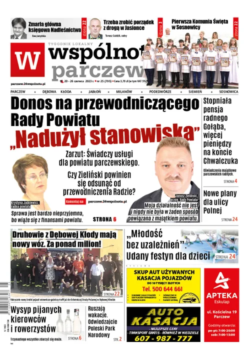 Najnowszy numer Wspólnoty Parczewskiej (20 czerwca 2023r) - Zdjęcie główne