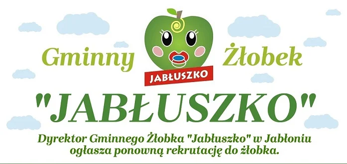 Gminny Żłobek "Jabłuszko" w Jabłoniu ogłosza rekrutację do żłobka - Zdjęcie główne