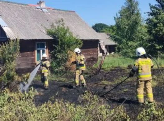 Powiat parczewski. Groźny pożar w gminie Siemień - Zdjęcie główne