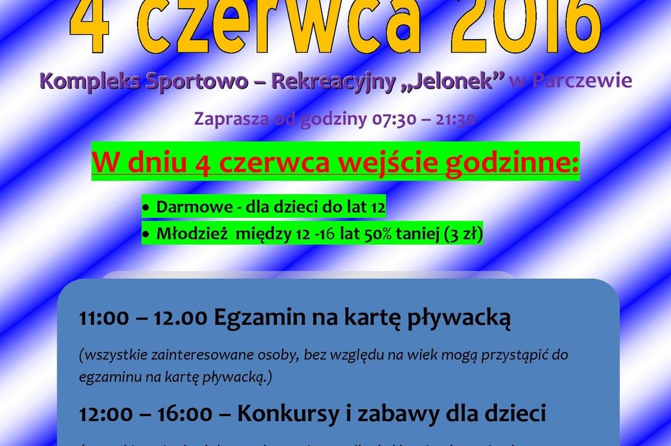 Dzień Dziecka na parczewskim basenie - Zdjęcie główne