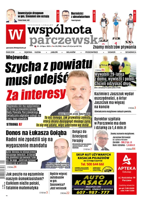 Najnowszy numer Wspólnoty Paczewskiej (18 lipca 2023r) - Zdjęcie główne