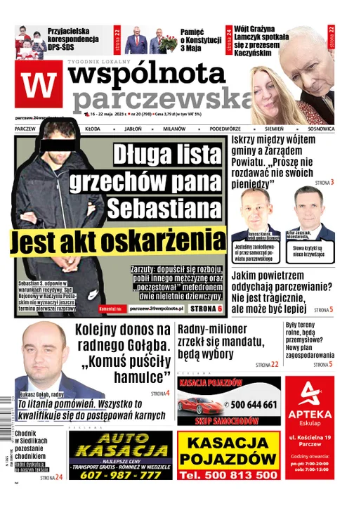 Najnowszy numer Wspólnoty Parczewskiej (16 maja 2023r) - Zdjęcie główne