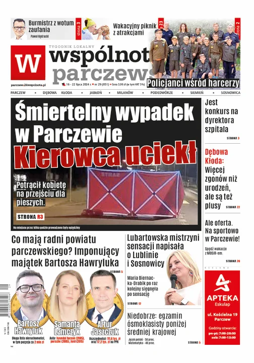 Najnowsze wydanie Wspólnoty  Parczewskiej - 16 lipca 2024r - Zdjęcie główne