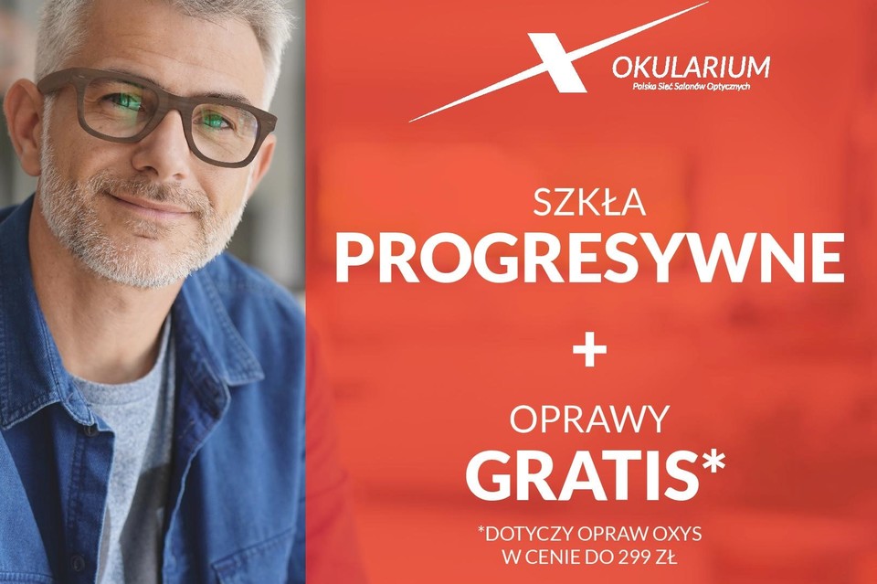 Potrzebujesz okularów progresywnych? W Okularium dostaniesz do nich oprawę Oxys w prezencie! - Zdjęcie główne