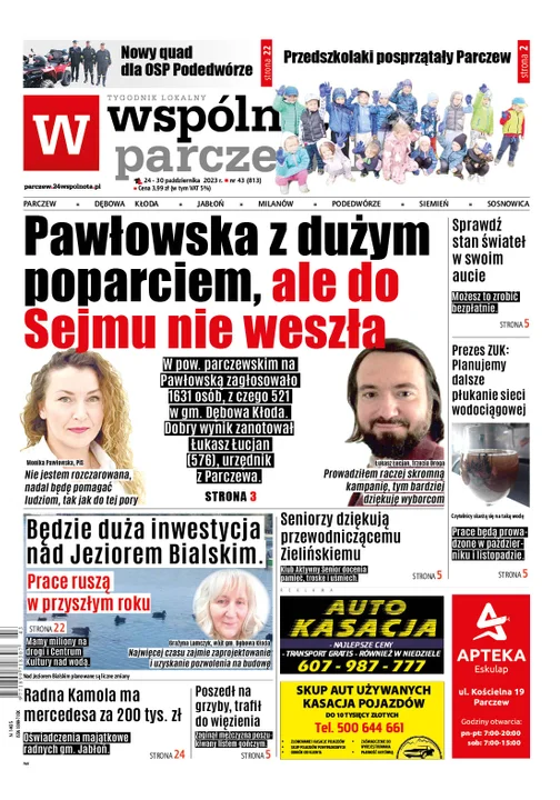 Najnowszy numer Wspólnoty Parczewskiej (24 października 2023 r.) - Zdjęcie główne