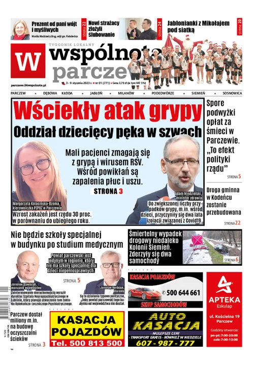 Najnowszy numer Wspólnoty Parczewskiej (2 stycznia 2023) - Zdjęcie główne