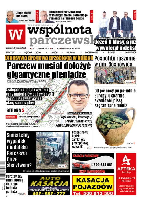 Najnowszy numer Wspólnoty Parczewskiej (11 kwietnia 2023r) - Zdjęcie główne