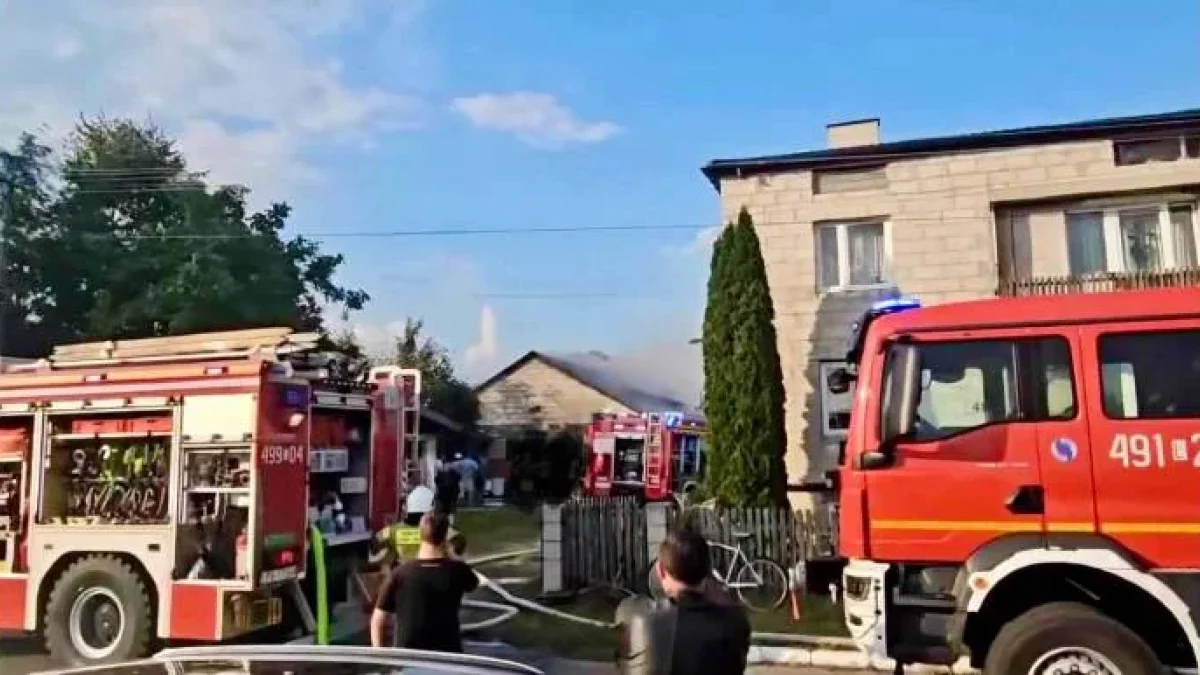 Powiat parczewski. Groźny pożar w gminie Siemień - Zdjęcie główne