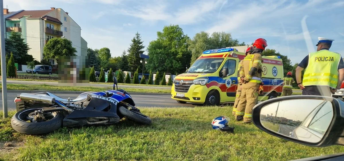 Parczew. Poważny wypadek motocyklisty. Interweniował śmigłowiec LPR - Zdjęcie główne