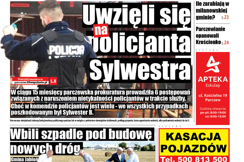 Uwzięli się na policjanta Sylwestra - Zdjęcie główne