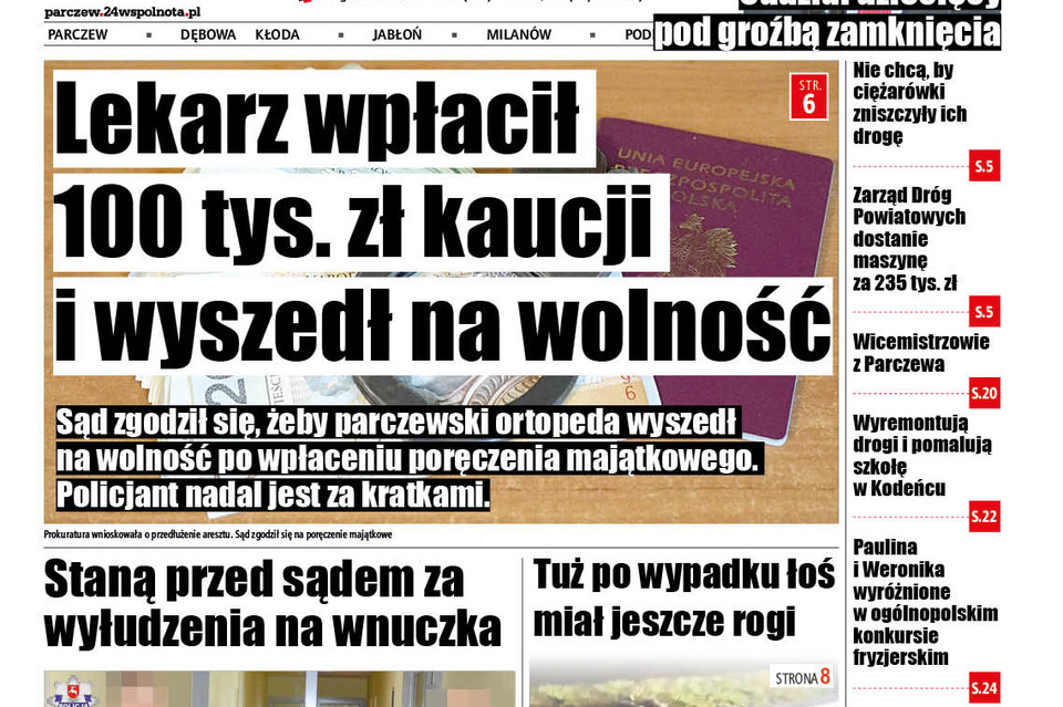 Lekarz wpłacił 100 tys. zł kaucji i wyszedł na wolność - Zdjęcie główne