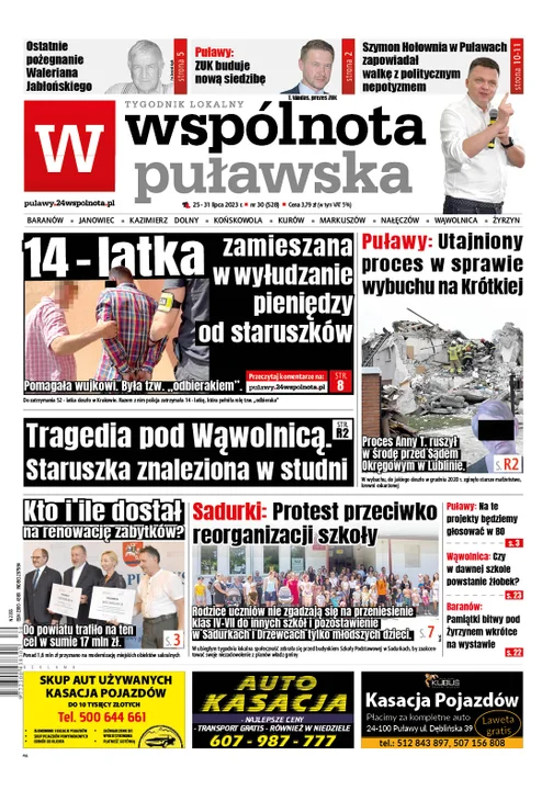 Najnowszy numer Wspólnoty Puławskiej (25 lipca 2023r) - Zdjęcie główne