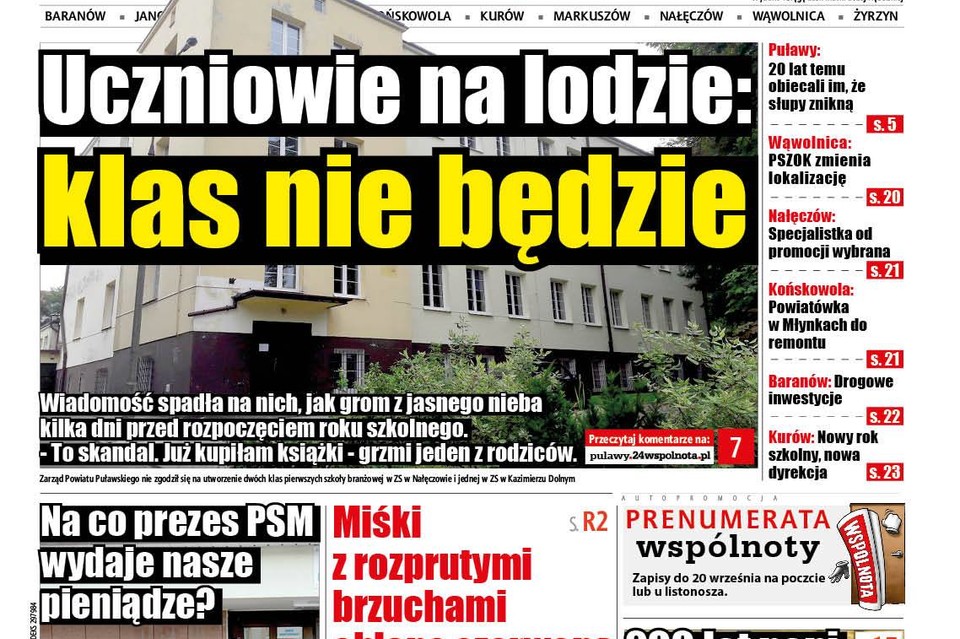 Uczniowie na lodzie: klas nie będzie - Zdjęcie główne