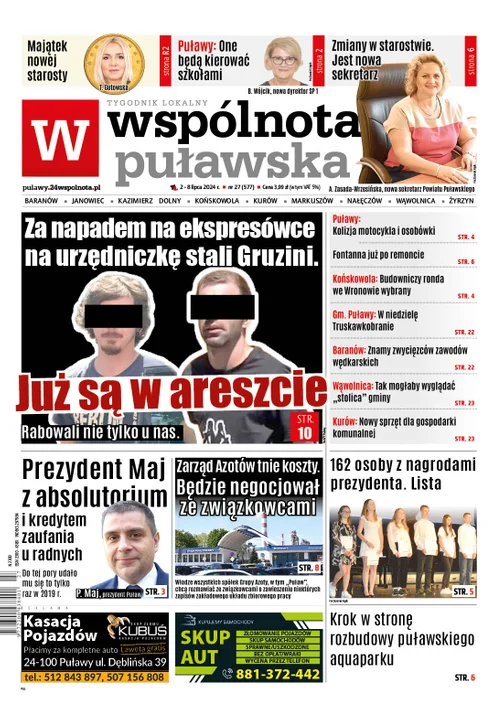 Najnowsze wydanie Wspólnoty Puławskiej - 2 lipca 2024r - Zdjęcie główne