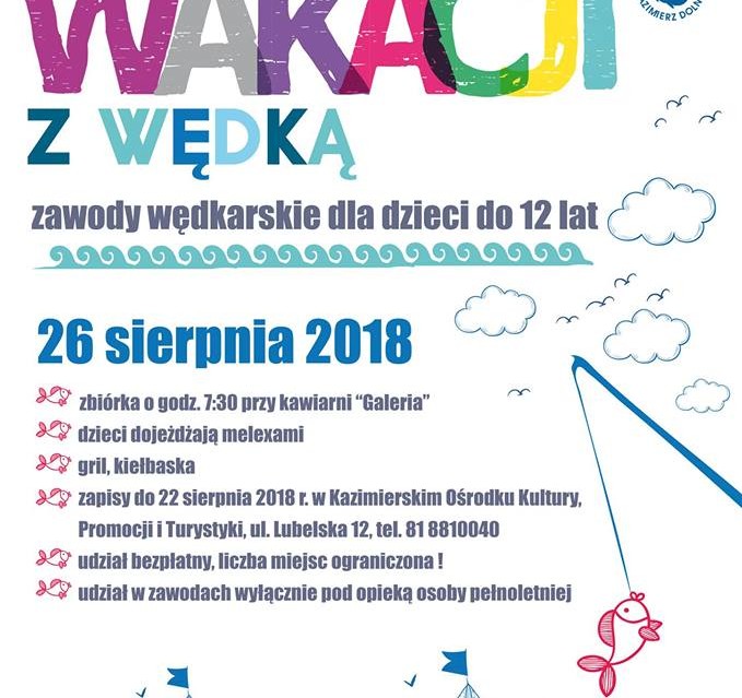 Zakończenie Wakacji z Wędką - zawody wędkarskie dla dzieci - Zdjęcie główne