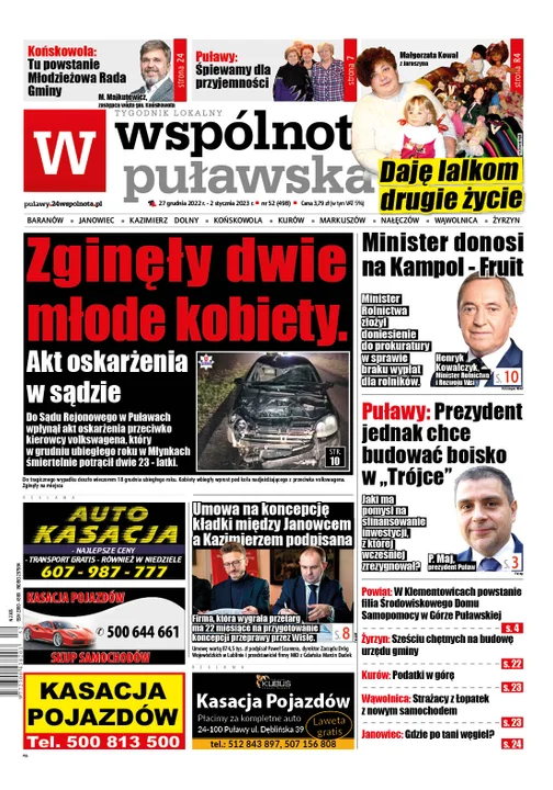 Najnowszy numer Wspólnoty Puławskiej  (27 grudnia 2022) - Zdjęcie główne