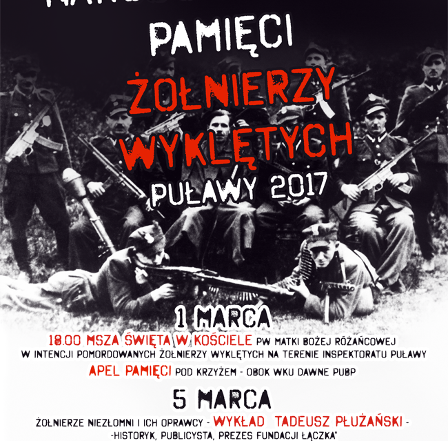 Narodowy Dzień Pamięci Żołnierzy Wyklętych Puławy 2017 - program - Zdjęcie główne