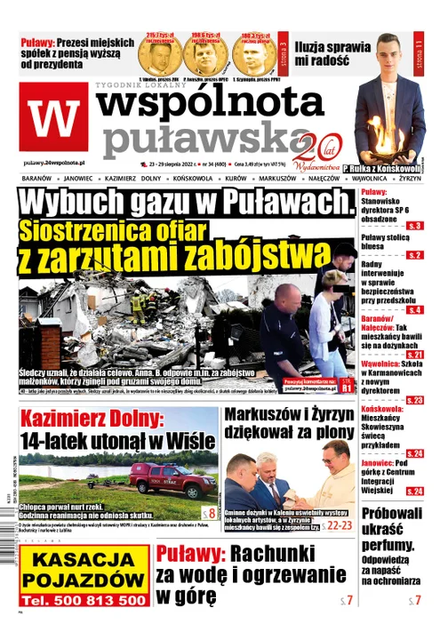 Najnowszy numer Wspólnoty Puławskiej (23 sierpnia 2022) - Zdjęcie główne