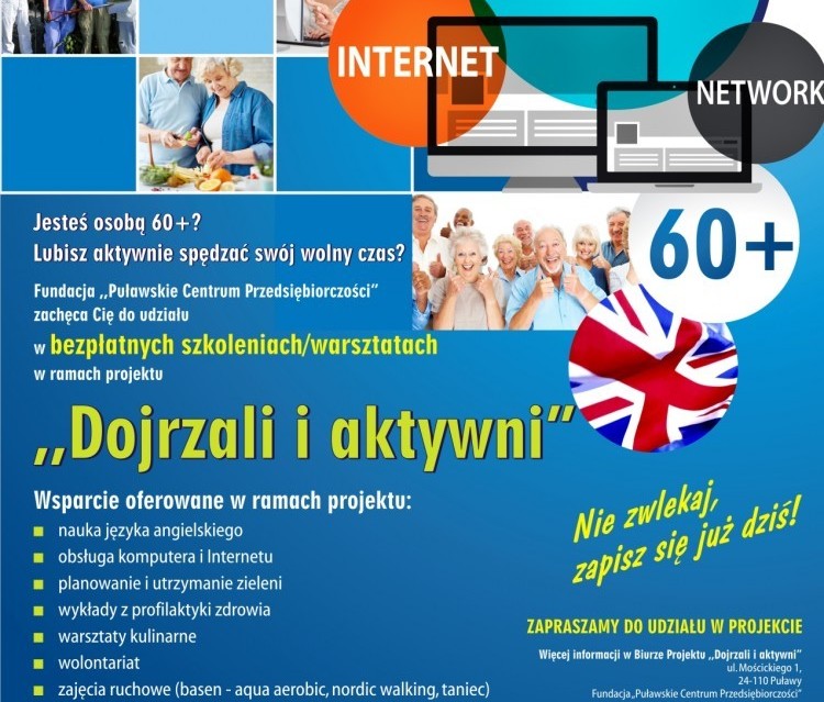 Dojrzali i aktywni - projekt dla osób 60+ - Zdjęcie główne